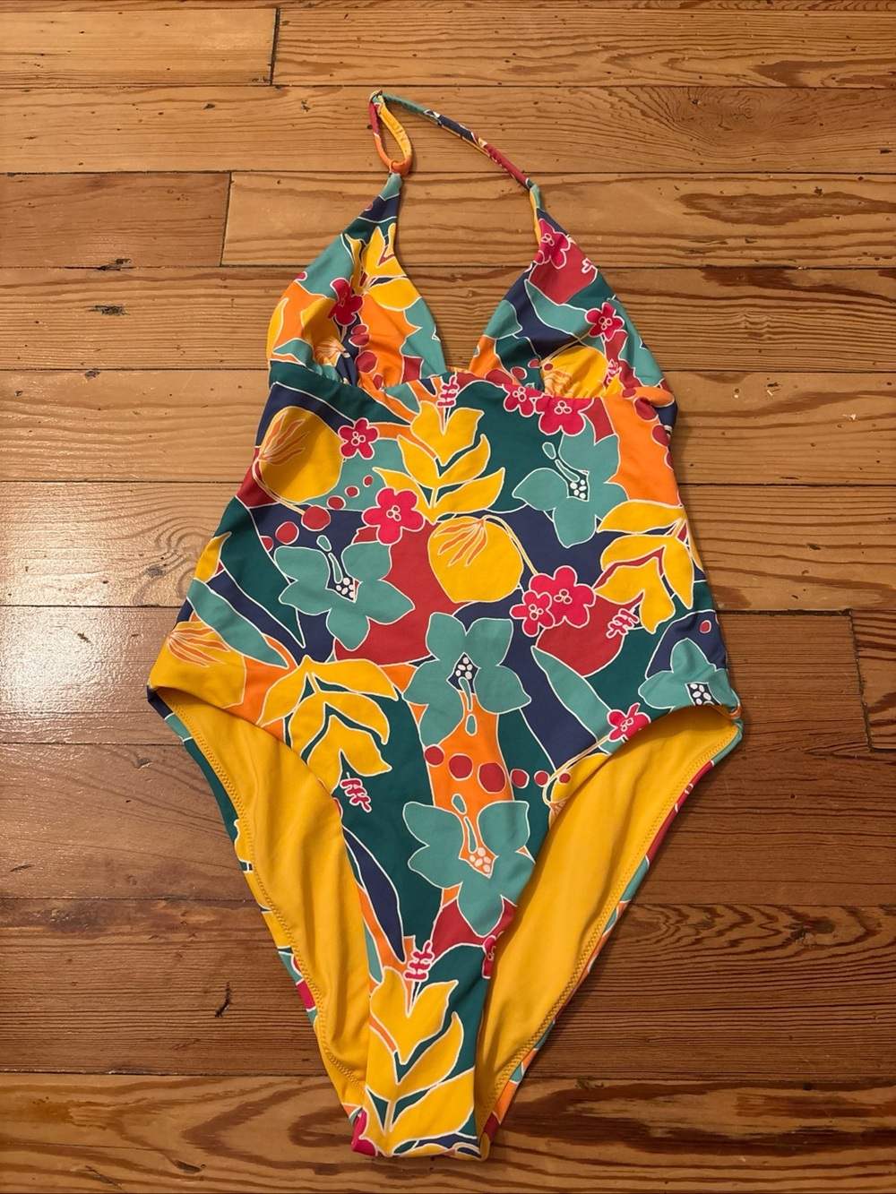 Marine Layer Size Small Tropical Flowers Reversible One-piece Swimsuit NWOT S